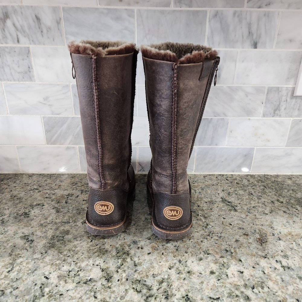 EMU Rare Ashby Australian Sheepskin Boots Chocolate Brown Size 6 W10546 - Picture 9 of 14